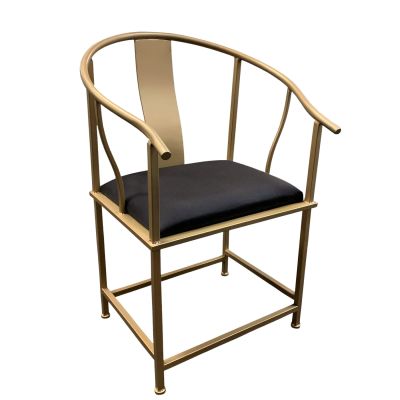 Image of Tangier Gold Arm Chair with Cushion